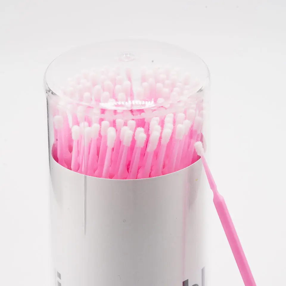 Disposable Micro Applicator Brush | Pink | 100 Pcs