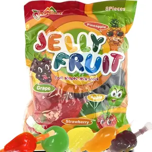Apexy Jelly Fruit, Tiktok Candy Trend Items, Tik Tok Hit or Miss Challenge, Assorted Fruit Shaped Jelly, Strawberry, Mango, Apple, Pineapple, Grape. 9.87oz.