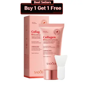 Collagen & Niacinamide Peel Off Face Mask for Daily or Night Care, Firming & Hydrating Facial Mask for Wrinkle Smoothing, Korean Face Masks, Glow Boosting Facial Masks Suite for All Skin Types, 2.64Oz
