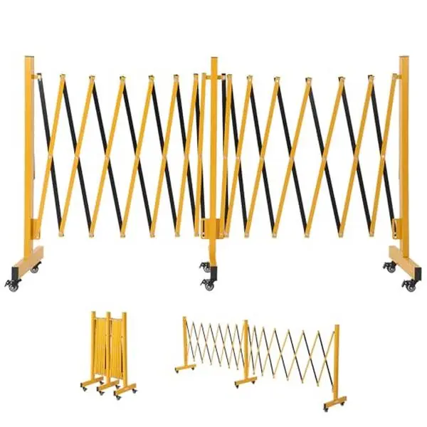 Garvee Metal Safety Mobile Barricade Industrial Folding Security Gate