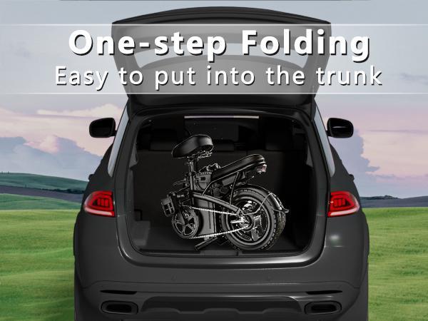 A1 750W Folding Ebike,20MPH+ Speed,30+ Mile Range,Removable Battery,Perfect for Daily Commute,UL 2849 Certified