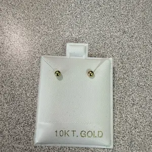 10K Gold Ball Stud Earrings – Small Classic Round Earrings
