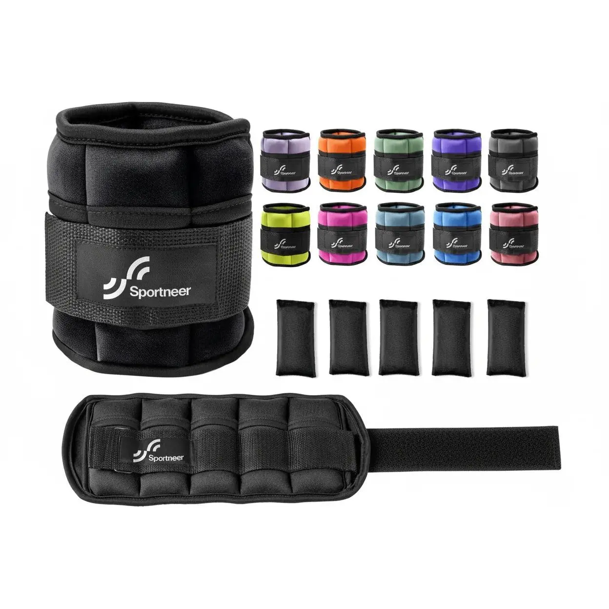 Beginner-Friendly Sand-Filled Weighted Ankle Weights (2-10 lb) - Adjustable Strength Train Gear for Leg & Glute Boost, Rehab Support, Strength Ankle Weights