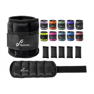 Beginner-Friendly Sand-Filled Weighted Ankle Weights (2-10 lb) - Adjustable Strength Train Gear for Leg & Glute Boost, Rehab Support, Strength Ankle Weights