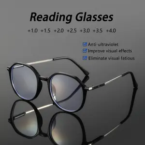 Men's Fashion Lightweight Full Frame Reading Glasses, Reading Eyeglasses, High Quality Eyewear, Durable PC Material, Daily Use Essential Accessory for Men