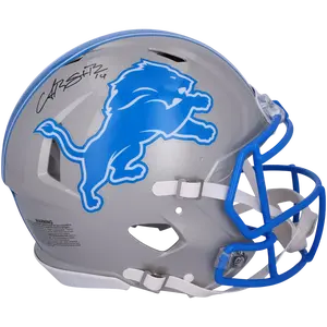 Amon-Ra St. Brown Autographed  Detroit Lions Full-Size Authentic On-Field Speed Helmet (Fanatics COA)