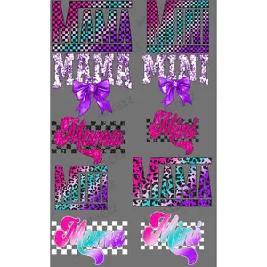 MAMA & MINI (2) PREMADE GANGSHEET  - 22X36 DTF TRANSFERS - DIRECT TO FILM