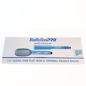 BaBylissPRO Nano Titanium Flat Iron & Thermal Brush Combo BNTPP52UC