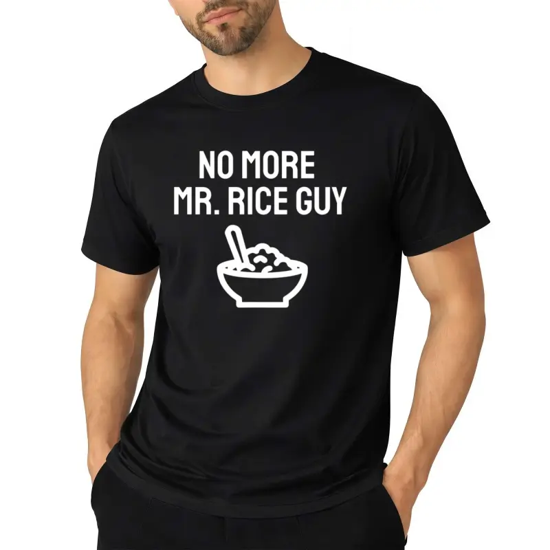 Men's Casual Cotton Short-Sleeve Round Neck Graphic T-Shirt - Unisex Cuts, Regular Fit, Fun "Rice Grain" Pun, Measurement Mastery, Turbocharged Timeline, Fade-Resistant, All Seasons Streetwear Menswear Outdoor Sports Top