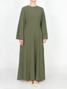 Long Sleeve Maxi Dress for Women  Breathable and Comfortable with High Drape Cross Back Tie Design  Perfect for Daily Wear Loose abayas