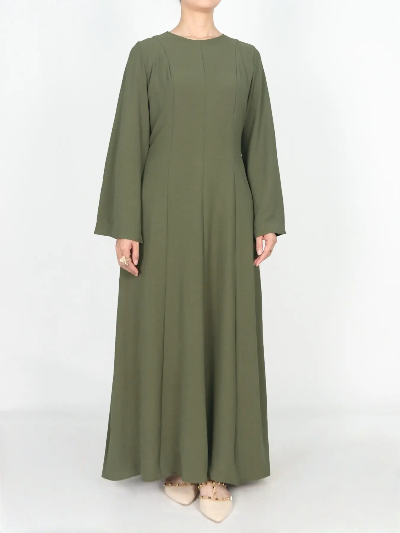 Long Sleeve Maxi Dress for Women Breathable and Comfortable with High Drape Cross Back Tie Design Perfect for Daily Wear Loose abayas