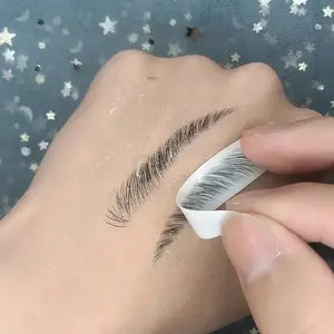 New Arrival Eyebrows Sticker 4D Hair Like Eyebrow Makeup Waterproof Easy To Wear Lasting Nutural Eyebrow Tattoo Stickers Cosmetic