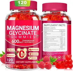 Magnesium Glycinate Gummies 600mg Sugar Free Magnesium Gummies for Adults Chewable Potassium Supplements for Body Support Relaxation and Sleep Support 120 Count for Muscle Recovery Calm Mind and Daily Wellness Vitality Support Formula Gummies