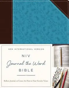 USED-NIV, Journal the Word Bible, Imitation Leather, Brown/Blue: Reflect, Journal, or Create Art Next to Your Favorite Verses by Zondervan (Unknown)