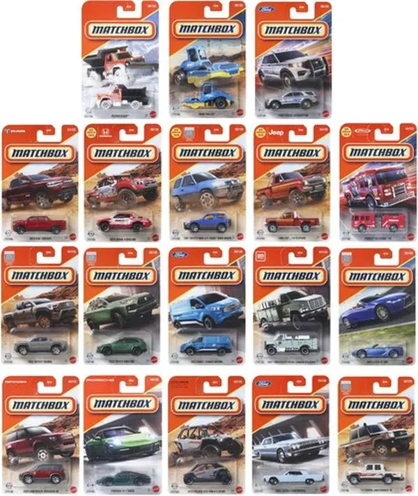Matchbox 1:64 Diecast Basic Car Collection, 24-Piece D Assortment [COLLECTIBLES], Choking Hazard Small Parts, Toy Cars That Hone Creative Skills, Ships in Own Container, Diecast Toys, Gmc 3500 Utility Truck X1