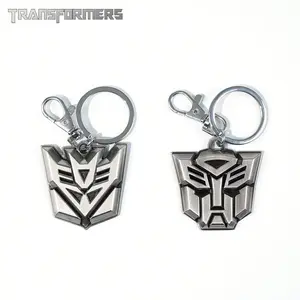 1PC TRANSFORMERS Officially Licensed Metal Keychain Bag Shirt Pants Jacket Versatile Decoration Cool Personality Style Keyring New Year Holiday Birthday Gifts For Family And Friends Keychain Pendant
