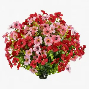 UV Resistant Artificial Daisies, Colorful Faux Silk Chrysanthemums, Realistic Outdoor Decor for Front Porch & Garden, Artificial Flowers, Spring/summer