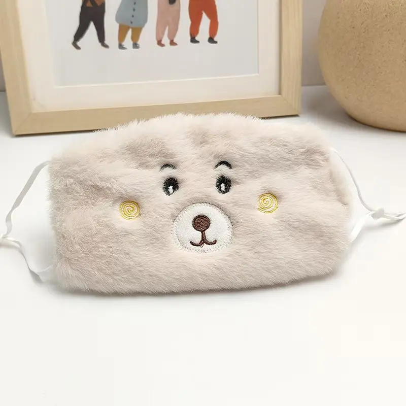 Winter Bear Mask Beige