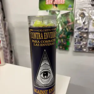 Veladora preparada para las envidias