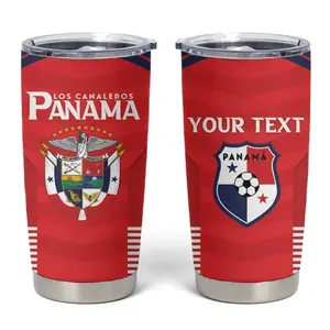 Custom Panama Football Tumbler Cup Go Los Canaleros Go