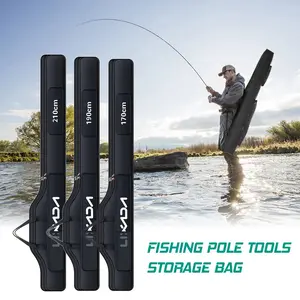 210/190/170cm Fishing Bag Oxford Cloth Folding Fishing Rod Reel Bag Fishing Tackle Storage Bags Travel Carry Case Pesca
