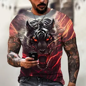 New Tiger 3D Print T-shirt Men Women Children Fashion Streetwear Anime Printed T-shirt Cool Tops Oversized