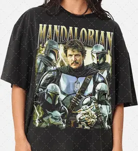 Mandalorian, Pedro Pascal Vintage Shirt, 90s Retro Unisex Tee