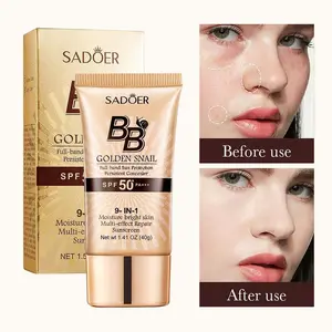 High-coverage waterproof snail BB cream - matte finish, long-lasting moisturizing and oil control, creates a natural makeup look, refreshing and non-greasy, perfect for makeup beginners