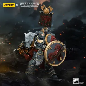 JOYTOY Warhammer 40k 1/18 Action Figures 12.4cm Space Wolves Legion Praetor with Power Axe and Combat Shield