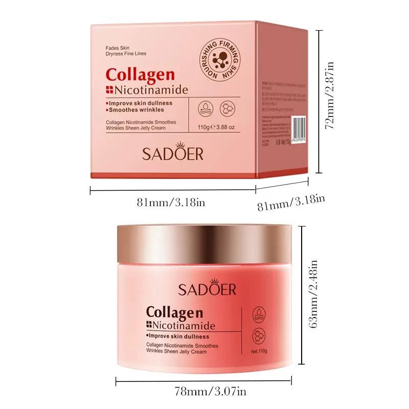 Korean Collagen jelly cream 110ml, Youthful Skin, Plant-Based Skincare, Hydrating Cream, Plumpy and Glow Skin, Skin Energy, Facial Care
