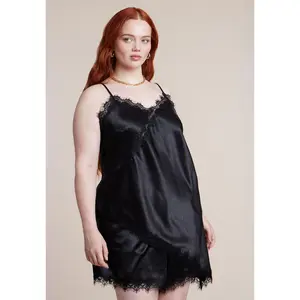 ELOQUII Women's Plus Size Lace Insert Cami Top
