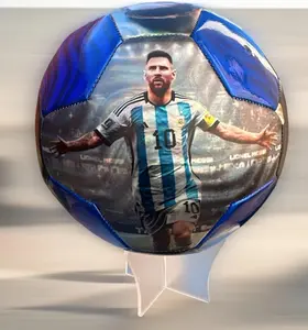 Messi print  Leather Ball soccer ball PVC soccer ball standard size 5 football