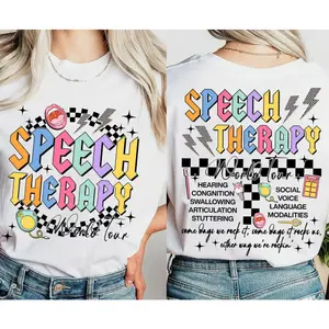 Speech Therapy Shirt, Speech Therapy Tour Shirt, AAC SLPA Shirt, Speech Pathology, SLP Teacher, Ccc Slp Graduation Shirt, Slp Gift