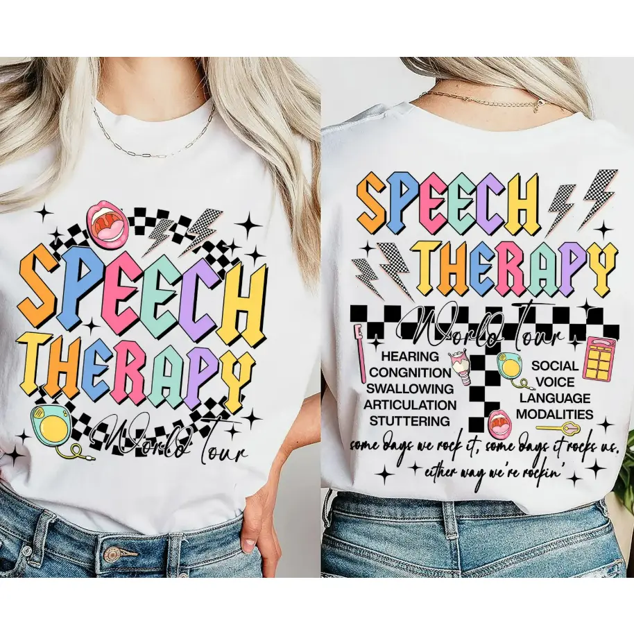 Speech Therapy Shirt, Speech Therapy Tour Shirt, AAC SLPA Shirt, Speech Pathology, SLP Teacher, Ccc Slp Graduation Shirt, Slp Gift