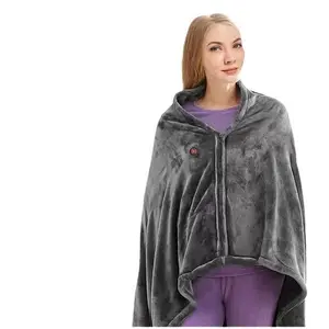 USB Electric Heating Shawl Body Warmer Blanket - 80x150cm Large Single-User Wrap, Washable Fabric, Portable Heated Blanket, Instant Warmth, Travel-Ready Leg Cover
