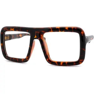 Thick Square Glasses Clear Lens Eyeglasses Frame Super  Fashion