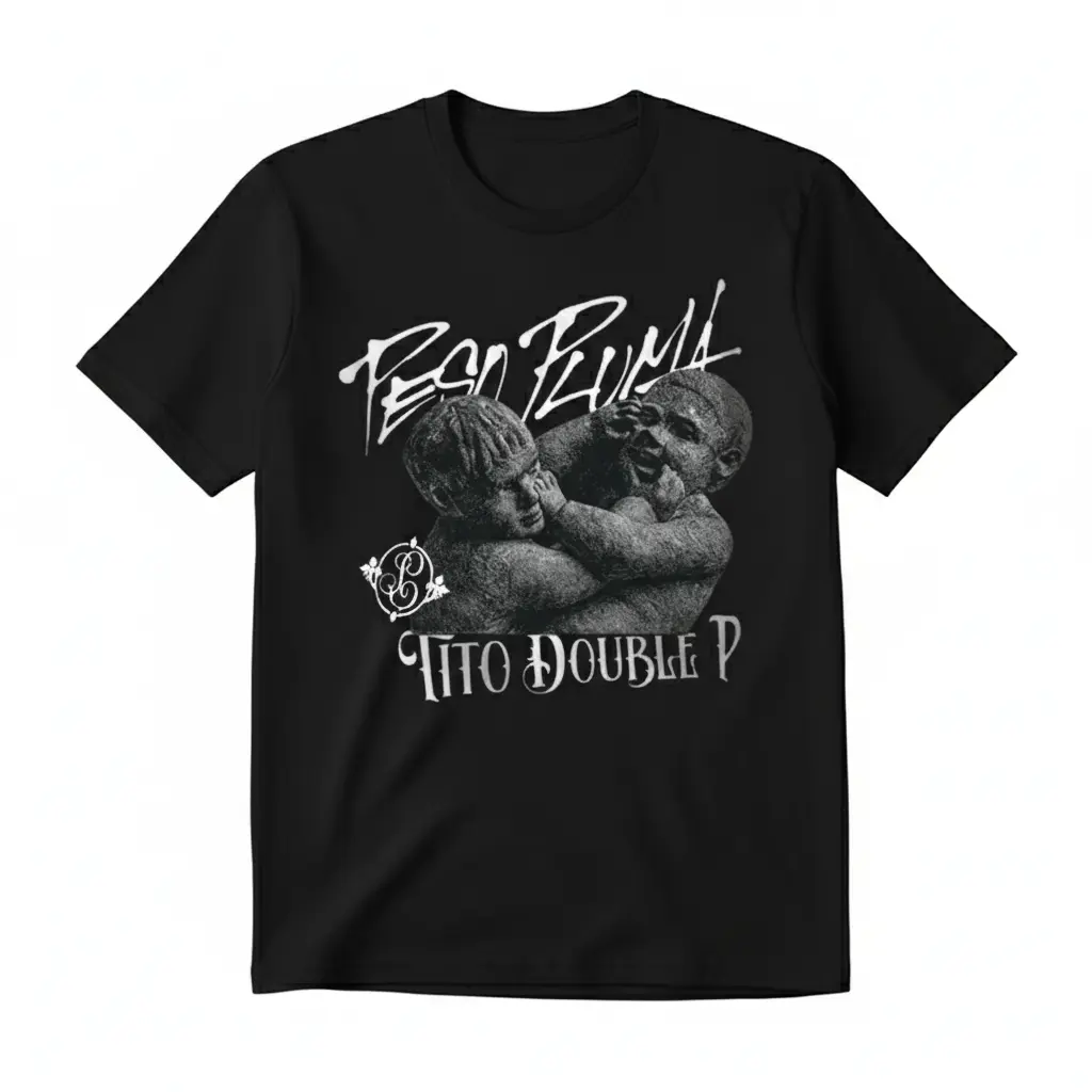 Dinastía Tito Double P & Peso Graphic Shirt, Corridos Style Fan Tee, Bold Cultural Print, Mexican Heritage Apparel for Men & Women
