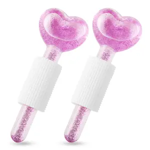 Ice Globes for Facials - New Version Facial Globes Love Heart Shape Skincare Face Globes - Ideal Unique Birthday Gifts, Surprises, Comfort