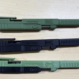 Double slide action pen