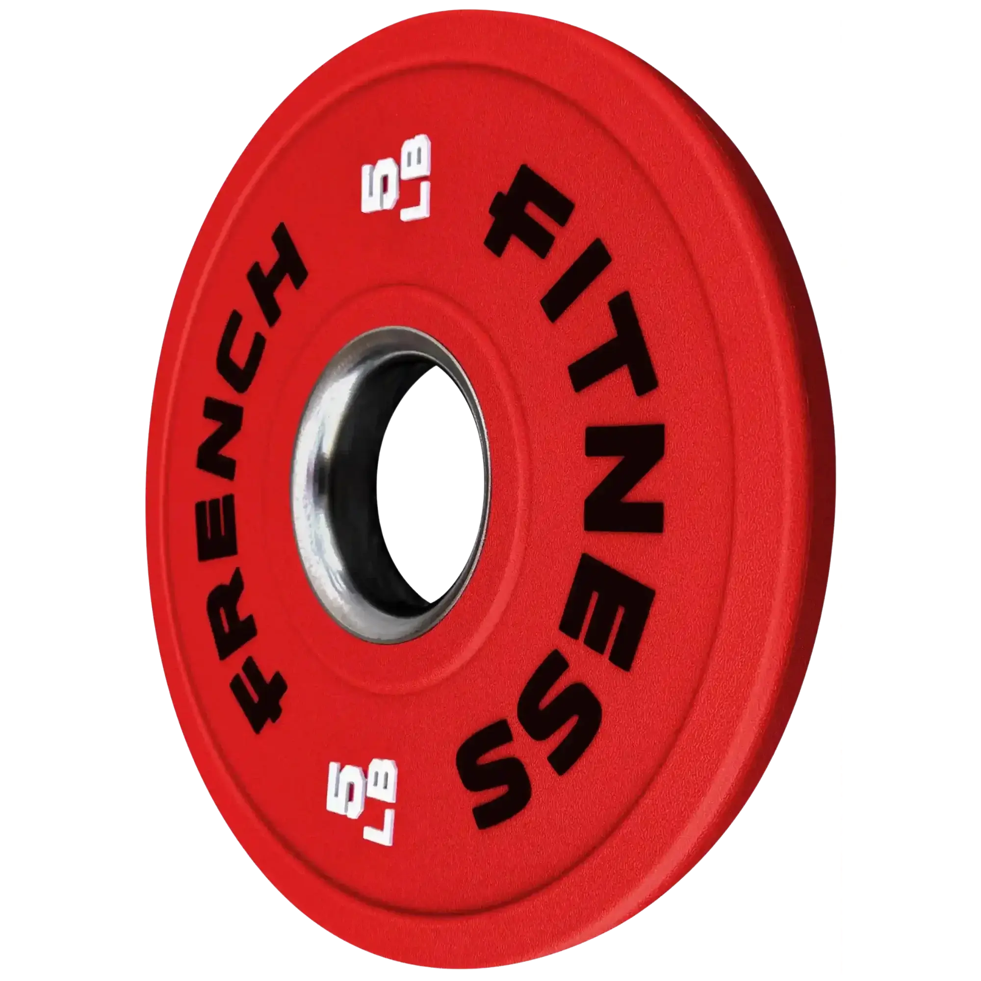 French Fitness Competition Urethane Bumper Plate 5 lb Colored (Red) (New)