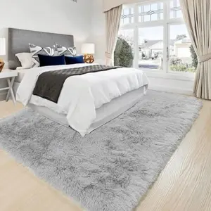 Gray Shag Rug 5x7ft