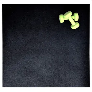 RevTime Ultra Thick GYM Weights Mat, 39.5"x39.5" (1mx1m) 1/2" Thick Anti-Vibration Mat for Home Gym, Indoor Outdoor Fitness, Heavy Duty Exercise Mat, Black