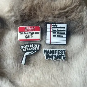 Manifestation Godly Affirmation Croc Charms