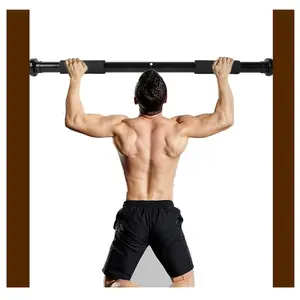 Adjustable Doorway Pull Up Bar No Drill Needed Carbon Steel Wall Mounted Home Fitness Equipment For Men Women