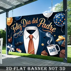 Father’s Day & Dad Celebration Backdrop – Classic Theme Tapestry, Wall Hanging, Photography Background, Polyester HD Print, Home, Garden, Party, Event Decor