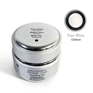 CND Brisa Sculpting Gels Pure White Opaque 1.5 oz 42G Container Ideal for Detailed Sculptures Artists Precision