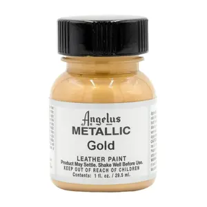 Angelus Metallic Acrylic Leather Paint - Flexible Metallic Paint for Leather, Canvas, Vinyl, & More Angelus Metallic Acrylic Leather Paint - Flexible Metallic Paint for Leather, Canvas, Vinyl, & More