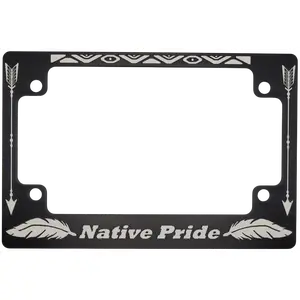 Native Pride Motorcycle License Plate Frame