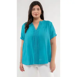 Plus - The Teal Temptation Blouse