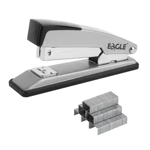 Desktop Stapler with 1000 Staples, Metal Material, Metal Construction, Non-Slip Base, 20 Sheets Capacity, 2 Binding Modes, Dual Binding Modes, Office Teaching Home Use, Office Stationery Supplies, Office Accessories